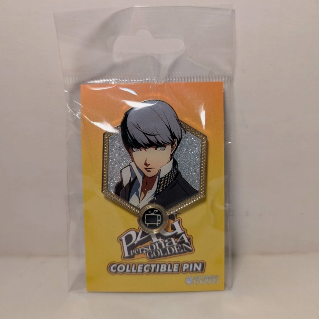 Persona 4 Golden Yu Narukami Enamel Pin Official Atlus Collectible Lapel Badge